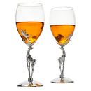 Stag Antler Set Of 2 Wine Glasses 9h Wine Glasses Set For Any Home Bar Luxury Glass Stag Deer Figuri by The Wine Savant