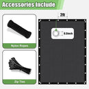 Outdoor 90% Sun Shade Cloth with Grommets, 8 X 24 FT Pergola Shade Cover for Garden Patio Carport Kennel Swimming Pool, Dark Grey (We Make Custom Size) by GreenHaven Gardens