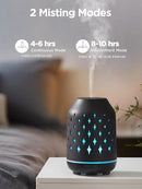 InnoGear Aromatherapy Diffuser, 150ml Ceramic Diffuser Ultrasonic Humidifier Cool Mist Essential Oil Diffusers for Home Air Diffuser with 2 Mist Modes Waterless Auto Off, Black by TinyTreasures Baby Boutique