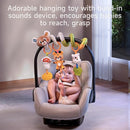 TUMAMA Baby Activity Arch with Bear Spiral Toy, Clips Adjustable and Detachable Sensory Stimulating Hanging Toys Baby Toys 0-3 3-6 Months, Newborn Strollers Bassinets Crib Carseat Toy by TinyTreasures Baby Boutique