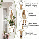 Hoteam 12 Pcs Macrame Plant Hangers Macrame Hanging Planters for Indoor Plants Handmade Boho Hanging Baskets Flower Pots Holder for Outdoor Home Wall Decor by GreenHaven Gardens