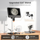 JL210 10.1'' Digital Microscope for Adults, Coin Magnifier Microscopes Full View for Error Coins, Soldering Electronics Microscopes Camera, 8 LED, 12.6" Metal Stand, PC View, 32GB by TinyTreasures Baby Boutique