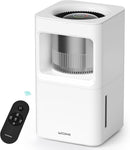 Evaporative Humidifier for Bedroom, 2.11Gal/8L Quiet Humidifiers Large Room with SleepyTime, Aroma Diffuser, 6 Speeds, Top Fill, No White Dust, Auto Off Humidifier for Baby Nursery Home Office by TinyTreasures Baby Boutique