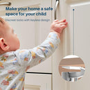 Inaya Cabinet Locks Child Safety Latches - Baby Proofing Cabinets & Drawers Locks - Child Proof Your Home - No Drilling & No Tools Required! (12 Pack - Extended Length Version) by TinyTreasures Baby Boutique