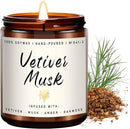 Auelife Scented Candle for Home | Vetiver Musk Candle | Aromatherapy Candles- Soy Candles for Home Scented, Gifts for Women Men, Vetiver Fragrance -7oz, Single-Wick Made with Soy Wax by CozyNest Decor