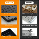 TORACK Metal Pegboard Wall Organizer System for Garage, 109PCS Pegboard Accessories Organizer Kit with Pegboard Bins, Hooks, Peg Locks, Pegboard Storage System for Workbench(Black) by GreenHaven Gardens
