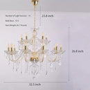 15 Light Crystal Chandelier Double Layer Flush Mount Ceiling Light Fixture with K9 Crystals for Living Room Dining Room Bedroom Luxury Hanging Lamp Lighting Fixtures by CozyNest Decor