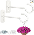 Plant Hook 6inch,Plant Hanger Shepherds Plant Bracket for Wall Hanging Wind Chimes Lanterns,Bird Feeder,Flower Basket,Home Decor Indoor & Outdoor 2 Pack by GreenHaven Gardens
