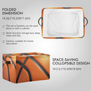 Storage Basket Bin Basketball Organizer Basket Collapsible Shelf Basket Cube with handle for Nursery Bedroom Bathroom, one sizex1 by TinyTreasures Baby Boutique