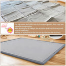 Baby Play Mat for Floor - 1.4" Thick Memory Foam Rug, 80"x80" Playpen Tummy Time Mat, Soft Velvet Nursery Rug, Large Padded Crawling Mat, Cushioned Pads for Playroom Toddlers, Infants, Yoga, Tatami by TinyTreasures Baby Boutique