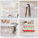 Wood Coat Hook with Wall-Mounted Shelf,23.62in Entryway Wall Hanging Shelf,for Bathroom, Kitchen,Coat Towel Key Organizer White YD-WS0260W by CozyNest Decor