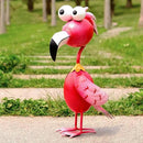 Kircust Flamingo Decor Yard Decorations Outdoor Garden Statue Outside Metal Bird Courtyard Art Pink Flamingos for Patio Backyard Porch Decoration by CozyNest Decor