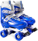 Rainbow Toddler Roller Skates - Size 4 Adjustable | Light Up Quad Skates for Girls & Boys Beginners Aged 3-12 by TinyTreasures Baby Boutique