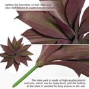 Fake Plants Artificial Agave Plants 13.8" Large UV Resistant Fake Agave Planters for Indoor and Outdoor Decorating Tropical Plant Succulents Greenery Indoor Decor(2Pack, Purple by CozyNest Decor