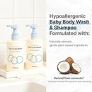 BEBESUP- 베베숲 Head to Toe Wash Baby Shampoo | Korean Skincare for Sensitive & Atopic Skin Organic Rice Cera Biome Hypoallergenic Coconut-Derived Cleanser Head to Toe Use 10.14 fl oz by TinyTreasures Baby Boutique