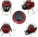 Teaeeno Ladybug Solar Light Lantern Garden Decor,Metal Animal Decorative Ladybug Sculpture,Garden Yard Lawn Backyard Ornament Decor,Home, Lawn, Patio,Metal Animal Ornament, Women/Gardening Gifts by GreenHaven Gardens