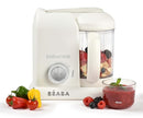 BEABA Babycook Solo 4 in 1 Baby Food Maker, Puree Steamer and Blender for Purees, Grinder with Auto Steam Cooking, Lrg Capacity 4.5 Cups 27 Servings in 20 Mins, White by TinyTreasures Baby Boutique