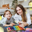LOOIKOOS Xylophone for Kids Wood Xylophone with 2 Mallets Educational& Preschool Learning Baby Percussion Wooden Musical Instruments Toys for Boys and Girls by TinyTreasures Baby Boutique