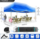 COBIZI 10x20 Canopy with Sidewalls, Heavy Duty Party Tent Pop up carpas para Fiestas, Tents for Parties, Wedding, Outdoor Ez up Foldable Portable Canopy Tent with Wheeled Bag, Blue(Windproof Upgrade) by GreenHaven Gardens