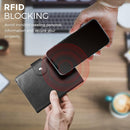 Polare Luxury RFID Blocking Leather Passport Holder Travel Wallet For Men and Women (Black(Snap Version)) by TinyTreasures Baby Boutique