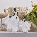 Guichifun Fairy Statue Collection Home Decoration - White Leaf Angel Girls Resin Living Room Bookshelf Decor Garden Outdoor Bathroom Decorations Figurines Gift 5.5 x 3.25 x 8 Inch by CozyNest Decor