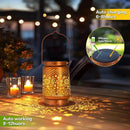 Solar Lanterns Outdoor Garden Decor, Gifts for Women, Mom, Grandma, Birthday, Thanksgiving, Decorative Waterproof Hanging Metal LED Light for Yard, Patio, Lawn, Landscape, Backyard (Sunflower) by GreenHaven Gardens