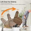 Power Lift Chair Recliners for Elderly, Modern Adult Power Lift Recliner, Velvet Upholstery Electric Lift Chair Recliner with Side Pocket for Living Room (Brown) by CozyNest Decor