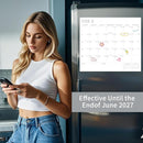 2025-2027 Magnetic Fridge Calendar 21 Monthly Magnetic Calendar for Refrigerator Planner Runs from October 2025 Until June 2027 Easy Organizing Markers Tearable (Simplicity) by TinyTreasures Baby Boutique