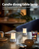 LED 4" inch Touch Night Light for Nursery Baby Kids Set of 2 (Chrome), Small Outdoor Waterproof Lamp for Bathroom Camping, Rechargeable Cordless Table Lamp for Bar Bedside Restaurant Gifts by CozyNest Decor