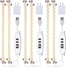 LED Grow Light Strips, Full Spectrum Plant Growing Lights for Indoor Plants 3000K, 144 LEDs Plant Lamp with 3/9/12H Timer, 10 Dimmable Levels, 3 Head 13 Inches (2 Strip 3 Pack 3000K) by GreenHaven Gardens