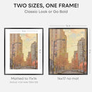 Homeforia 14x17 Picture Frame Black, High End Metal 14 x 17 Poster Frames with Mat 11 x 14 for Photo, 14x17 Black Frame Matted to 11x14 inch Print, 17x14 Thin Frame, Tempered Glass, Wall Kit, Set of 1 by CozyNest Decor