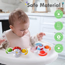 ALASOU 3PCS Pop Suction Cup Spinner Toys for 1 Year Old Boy Girl|Novelty Spinning Tops Toddler Toys Age 1-2|Sensory Baby Bath Toy for Toddlers 1-3|12 18 Months Boy Birthday Gift for Infant by TinyTreasures Baby Boutique
