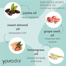 PURA D'OR 16 Oz Organic Deep Tissue Sports Massage - Jojoba, Sunflower, Almond, Grapefruit & Eucalyptus Oils - Alleviate Muscle Soreness by CozyNest Decor