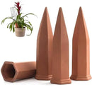 Plant Self-Watering Stakes for Indoor Outdoor Plants (4 Count) Terracotta Plant Watering Spikes for Recycled Wine Bottles to Water Plant at Home or on Vacation - Automatic Irrigation System for Plants by GreenHaven Gardens