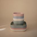 mushie Square Dinnerware Plates for Kids | Made in Denmark, Set of 2 (Blush) by TinyTreasures Baby Boutique