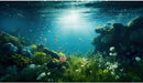 Underwater Aquarium Background Under The Sea Fish Tank Background Ocean Floor Green Aquatic Plants Aquarium Backgrounds Deep Sea Sunray Tropical Fish Aquarium Tank Backgrounds 72x16in by GreenHaven Gardens