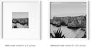 HAUS AND HUES 10x10 White Metal Picture Frame Matted to 5x5 - Features Vertical & Horizontal Hanging, Shatterproof Plexiglass - Ideal for Home, Room, Office (10x10 in, White, Set of 1) by CozyNest Decor