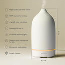 Vitruvi Stone Diffuser, Ceramic Ultrasonic Essential Oil Diffuser for Aromatherapy | Ceramic Diffuser, Diffusers for Home, Oil Diffuser, Housewarming Gift | White, 90ml Capacity by TinyTreasures Baby Boutique