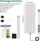 Grow Lights for Indoor Plants, Full Spectrum Under Shelf Plant Lights for Growing Small Plants, Light and Thin 138 LED Plant Grow Lamp Panel with 6/12/16H Timer, 3 Light Modes, 5 Dimmable by GreenHaven Gardens