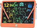 LCD Writing Tablet for Kids 12 Inch, Kids Learning Toys Drawing Pad for Girls Boys, Erasable Doodle Board for Toddlers 3 4 5 6 7 8 Year Old Travel Essentials, Christmas Birthday for Kids - Orange by TinyTreasures Baby Boutique