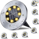 Solar Ground Lights, Waterproof Solar Garden Lights, Upgraded Outdoor Garden Waterproof Bright in-Ground Lights, Landscape Lights for Pathway,Yard,Deck,Lawn,Patio,Walkway (8 Pack Warm Light)… by GreenHaven Gardens