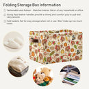 Storage Basket Thanksgiving Day Pumpkins Cube Storage Bins Organizer Bag Collapsible Closet Shelf Baskets with handle for Baby Cloth Pet Toy Book 14.2×10.2×8.3 IN by TinyTreasures Baby Boutique