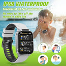 Smart Watch for Kids 1.85" with Fitness Tracker, Sleep Monitor, 22/100+ Sport Modes, DIY Dial, IP68 Waterproof, Step Counter, Heart Rate, Camera, with/Without APP, Gift for 3-12 Years Old Boys Girls by TinyTreasures Baby Boutique