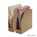Premium Bamboo Desktop Organizer & File Sorter | 2-Pack Set by MobilevisionUS