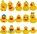 Set of 15 Duck Bath Toy Rubber Duckies, 2 Inches Bathtub Duck Set Squeak Rubber Floating Duck Baby Shower Bath Tub Pool Toys by TinyTreasures Baby Boutique