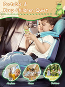 16-Piece Rotating Puzzles for Kids 4-6, Toddlers Puzzles 2-4, Road Trip, Airplane Activities Game, Travel Toys - Brain Teaser, Fine Motor Skills - Birthday Gifts Boys & Girls - Animals by TinyTreasures Baby Boutique