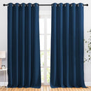 NICETOWN Blackout Room Divider Curtains 118 inches Long, Grommet Thermal Window Treatments Sound Reducing Drapes for Sliding Glass Door, Moroccan Blue, W66 x L118, 2 Pieces by TinyTreasures Baby Boutique