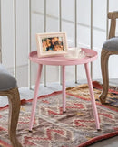 AOJEZOR Side Table: End Table for Any Room - Round Side Tables for Small Spaces - Pink with 3 Legged by CozyNest Decor