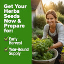 HOME GROWN 5 Herb Seeds for Planting 2,150+ Non-GMO Heirloom Seeds | Extra Large Variety Pack Herb Kit – Indoor Outdoor & Hydroponic | Culinary Seed Set | Grow Your Own Herbs | Gift for Beginners by GreenHaven Gardens