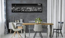 Office Wall Decor Black and White Wall Art Chicago Skyline Pictures for Living Room Modern Large Canvas Print Artwork Stretched and Framed 13.8"X47.3" by CozyNest Decor